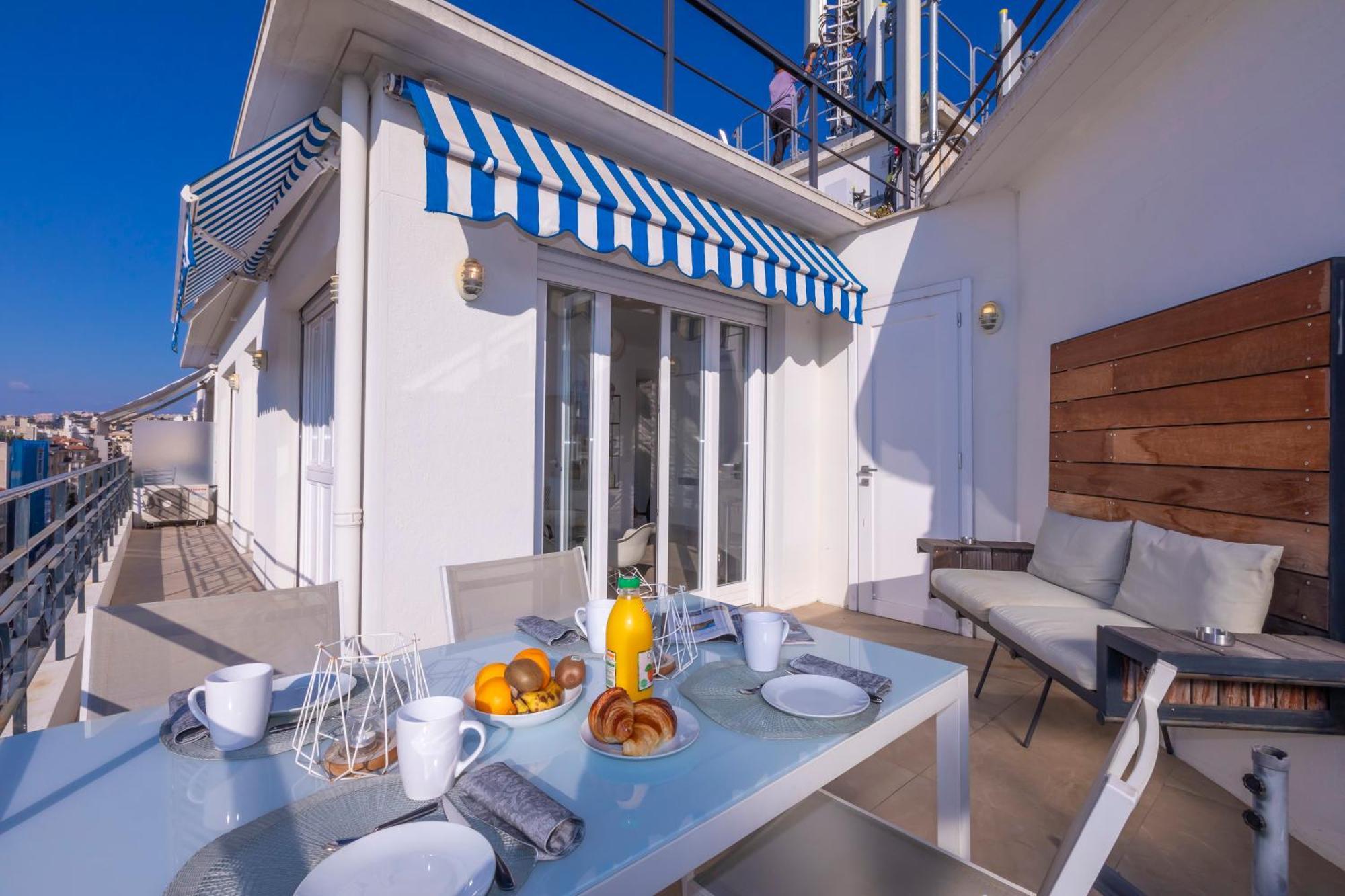 Rooftop At Palais De La Buffa - Happy Rentals Nizza Esterno foto